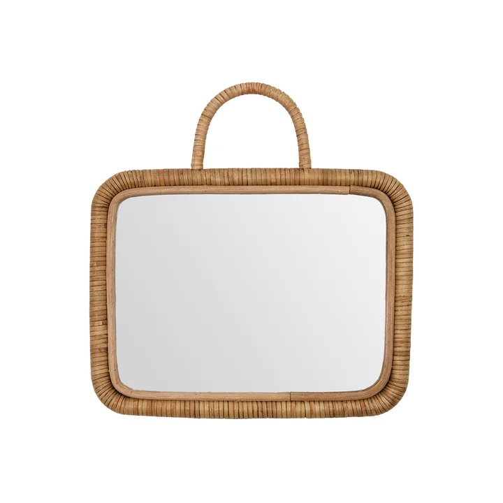 Baki Spiegel met lijst, 32 x 24 cm, rotan van Meraki