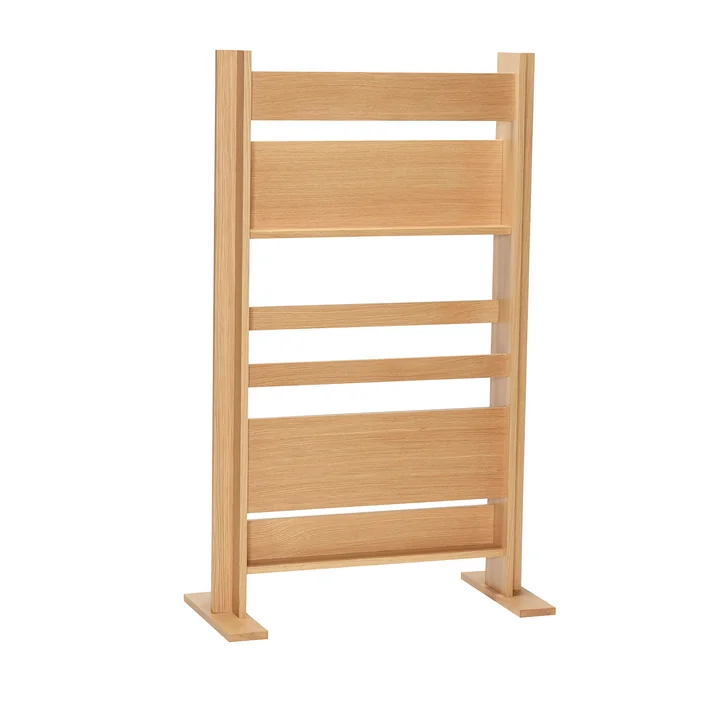 Tijdschriftenhouder Forma, naturel van Hübsch Interior