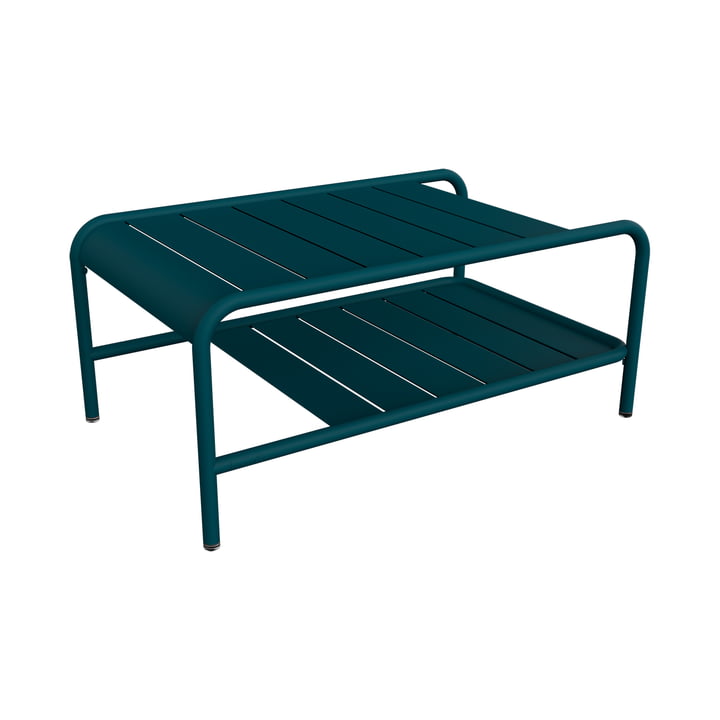 Fermob - Luxembourg lage tafel, 90 x 55 cm, acapulco blauw