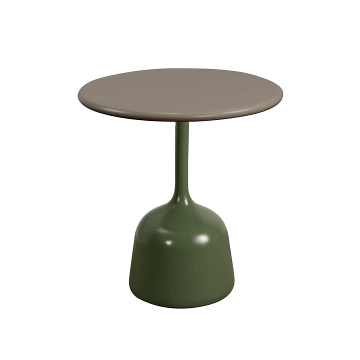 Cane-line - Glaze Salontafel ⌀ 45 cm, olijfgroen