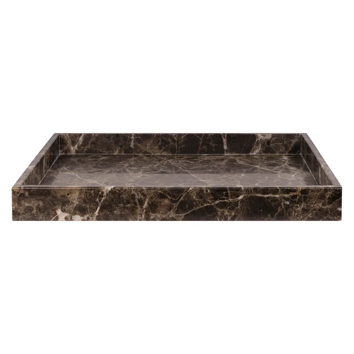 Mette Ditmer Marble - Dienblad, 30 x 40 cm, bruin