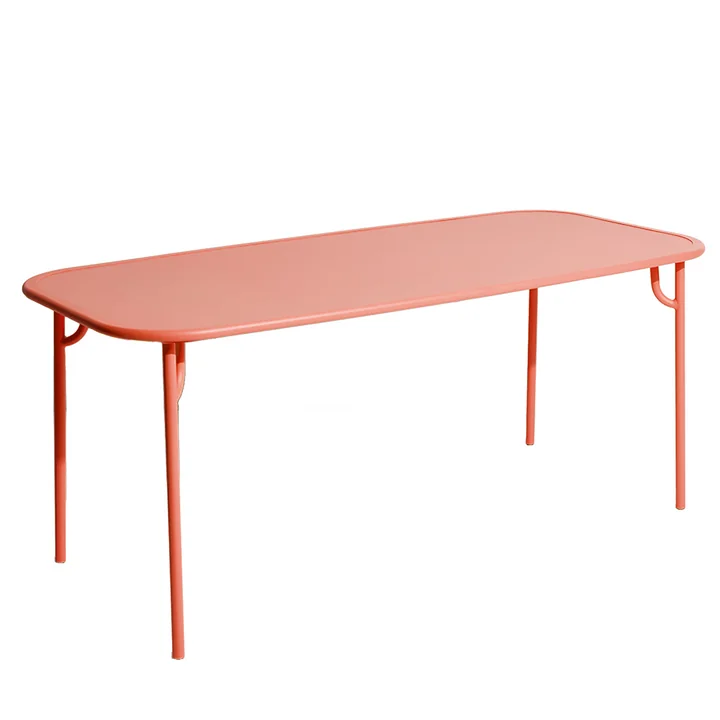 Petite Friture - Week-End tafel, 180 x 85 cm, koraal