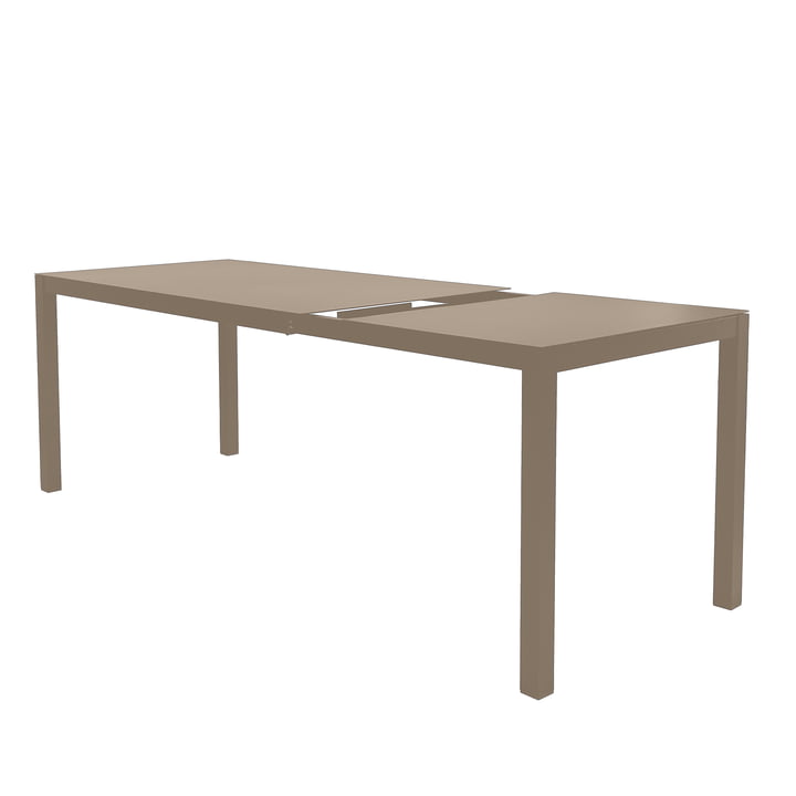 Fiam - Aria Uitschuifbare tafel, 140 / 200 x 80 cm, taupe