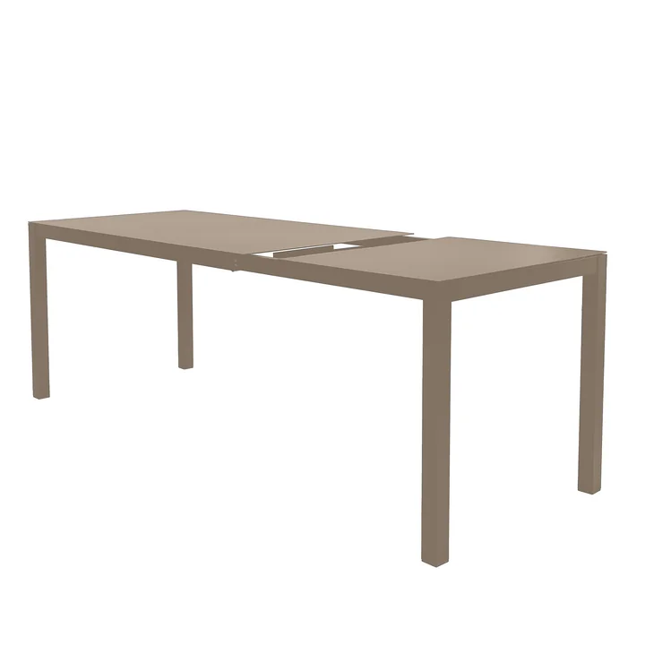 Fiam - Aria Uitschuifbare tafel, 140 / 200 x 80 cm, taupe