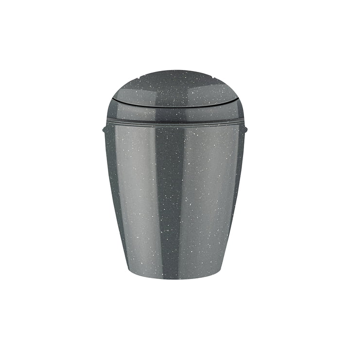 Koziol - DEL Swing top bin XS, 2L, recycled ash grijs