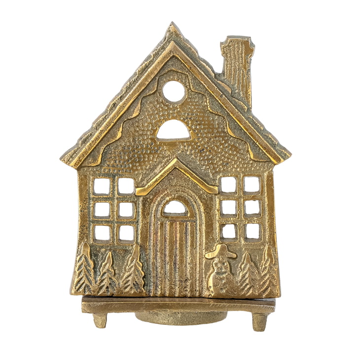 Bloomingville - Crista theelichthouder, L11 x H14 cm, goud