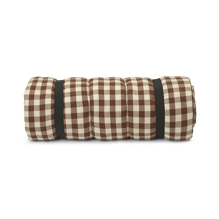 Bothy Check Gewatteerd matras, kaneel/grijsgroen van Ferm Living