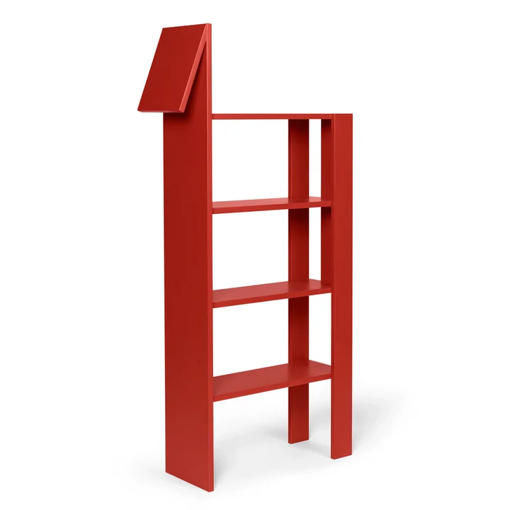 Giraffe Boekenplank, rood van Ferm Living