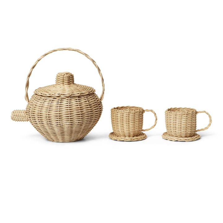 Rotan theeset, naturel van ferm Living