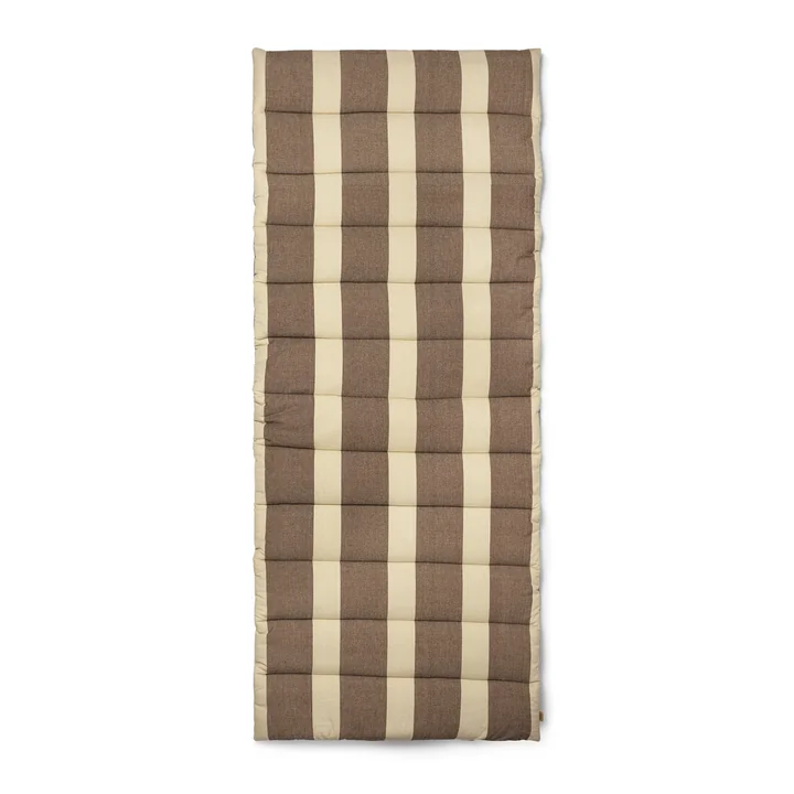Ferm Living - Strand gewatteerde matras, bruin/beige