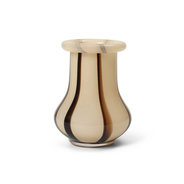 Ferm Living - Riban Vaas, H 15 cm, crème