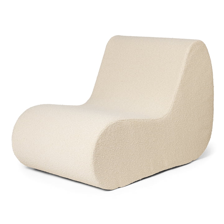 Rouli Center Modul Fauteuil, gebroken wit (Pure Bouclé) van ferm Living