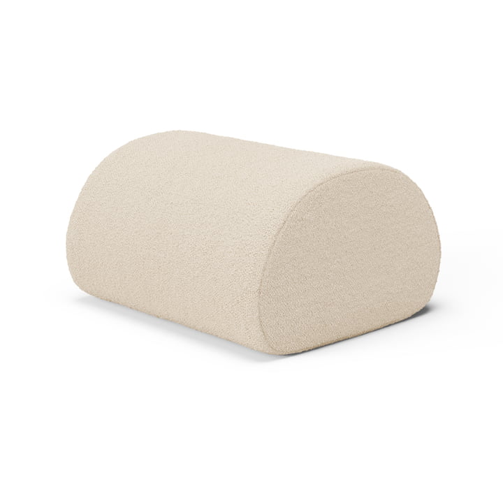 Rouli Poef, gebroken wit (Pure Bouclé) van ferm Living