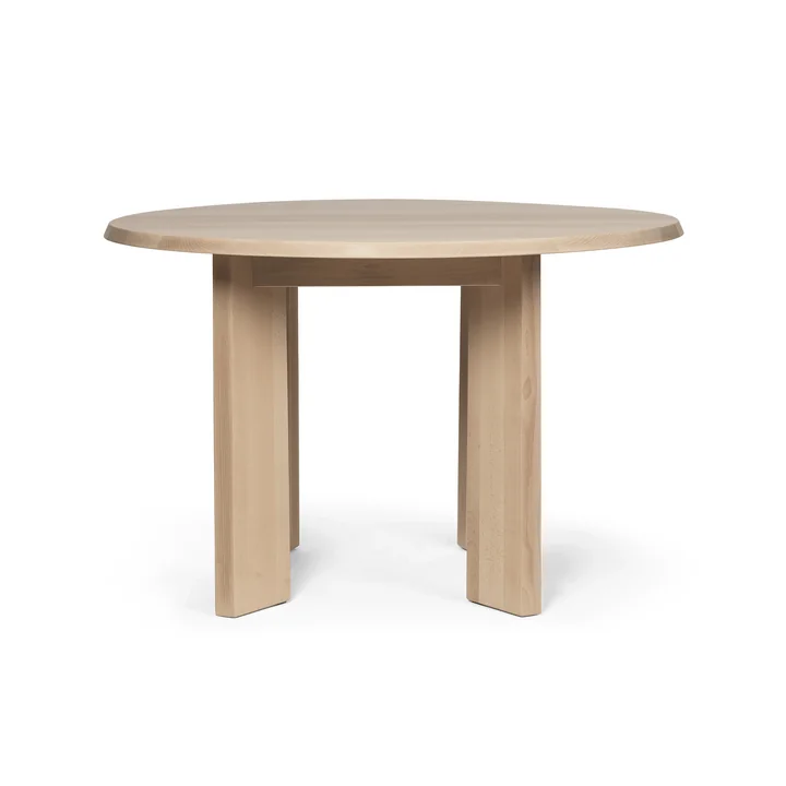 Tarn Eettafel, 115 cm, wit geolied beuken by Ferm Living