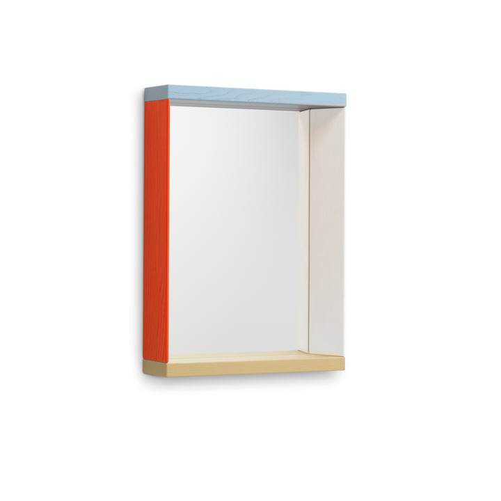 Colour Frame Spiegel, klein, blauw/oranje van Vitra