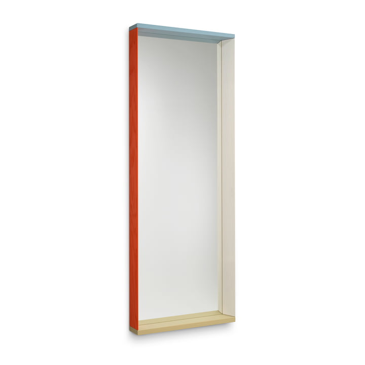 Colour Frame Spiegel, groot, blauw/oranje van Vitra