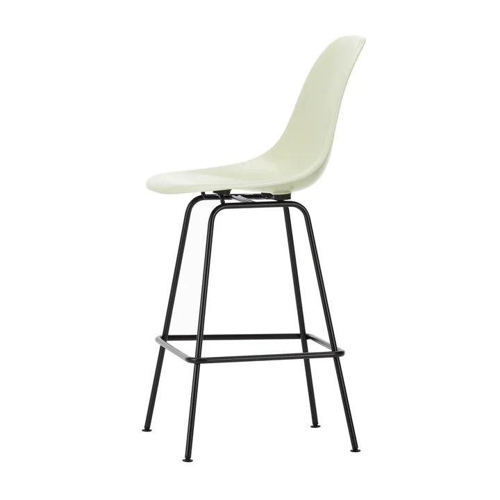Eames Fiberglass Barkruk, medium, basic dark / perkament by Vitra