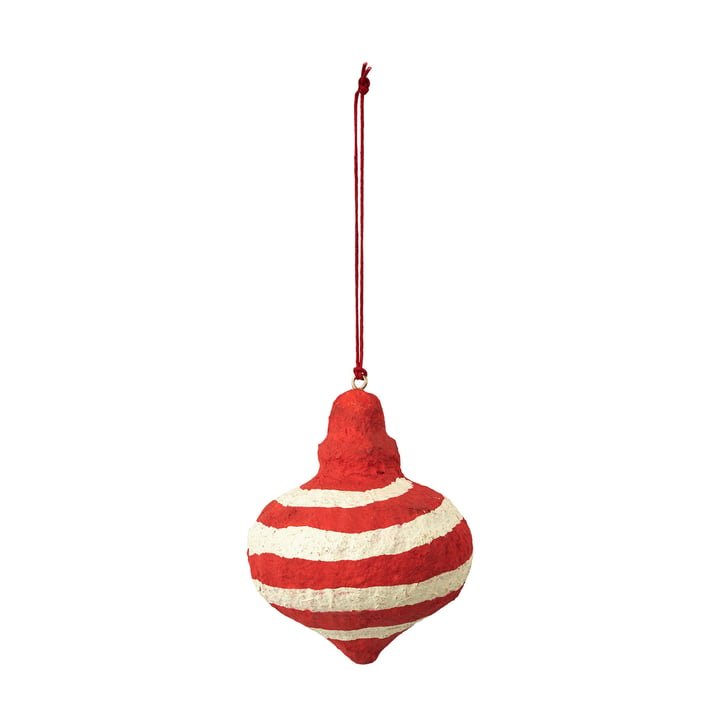 Pulp Spinning Top decoratieve hanger, Ø7,5 x H9 cm, Pompoen Oranje van Broste Copenhagen