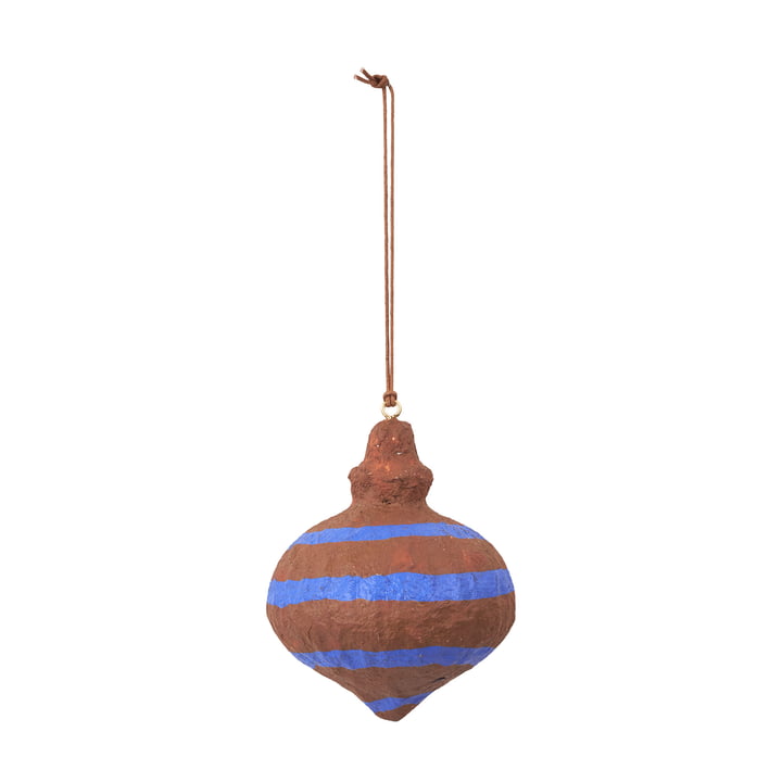 Pulp Spinning Top decoratieve hanger, Ø7,5 x H9 cm, Karamelbruin van Broste Copenhagen