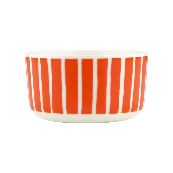 Oiva Piccolo kom, 500 ml, wit / oranje by Marimekko