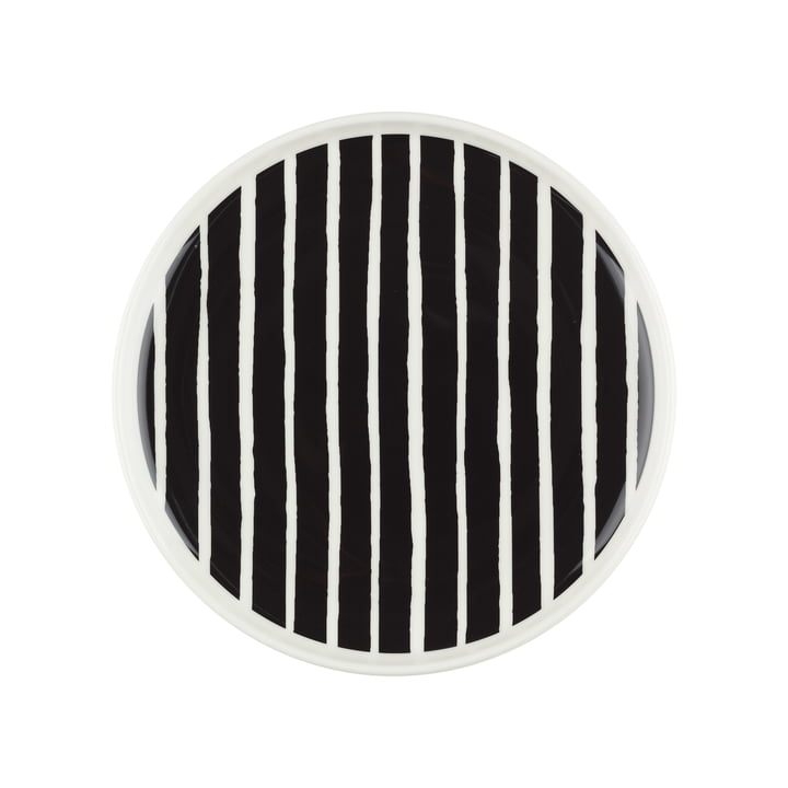 Marimekko - Oiva Piccolo bord, Ø 20 cm, wit / zwart