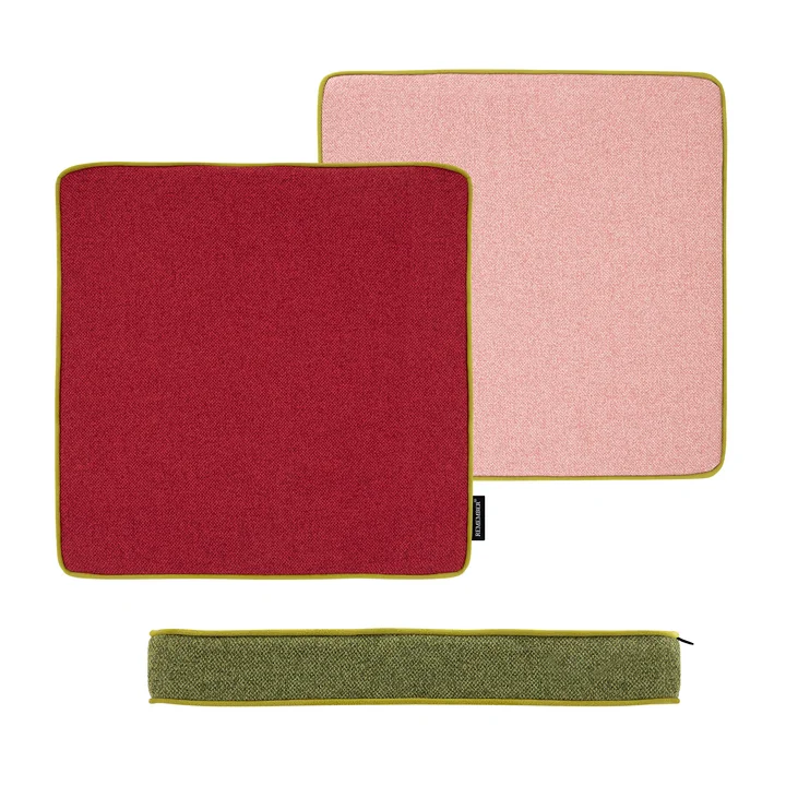 Zitkussen 40 x 40 cm, cranberry van Remember