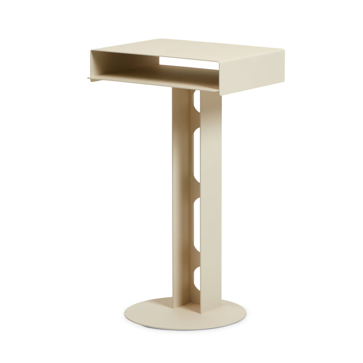 Pedestal - Sidekick tafel, parelmoer