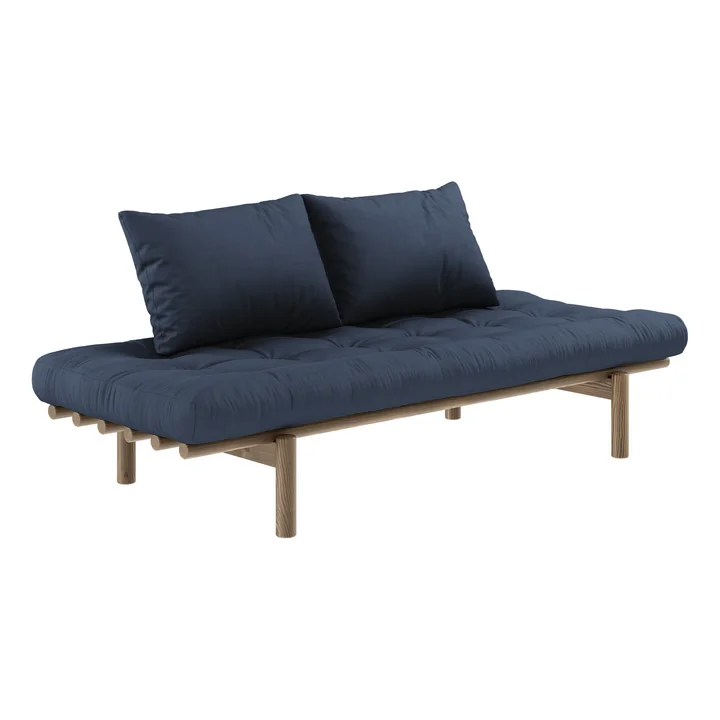 Pace daybed, pine carbon bruin/blauw van Karup Design