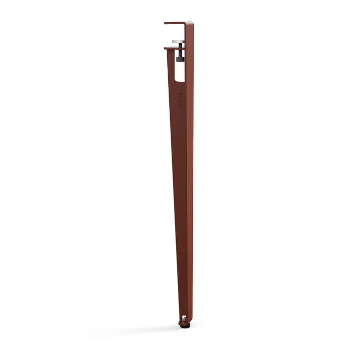 Tafelpoot voor buiten, 75 cm, baksteenrood by TipToe