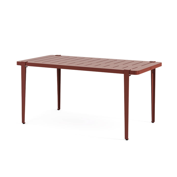 MIDI Tuintafel collectie, 160 x 80 cm, baksteenrood by TipToe