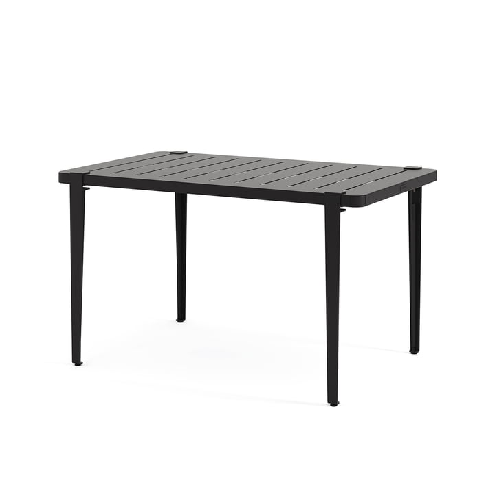 MIDI Tuintafel collectie, 130 x 80 cm, grafiet zwart by TipToe