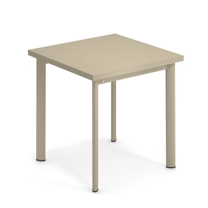 Emu - Ster tafel H 75 cm, 70 x 70 cm, taupe