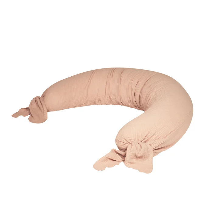 Wabi Sabi Hoofdkussen bij het slapen gaan, 225 x 35 cm, poederroze van Nobodinoz