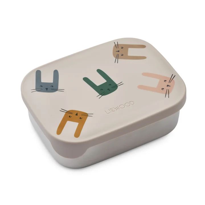 LIEWOOD - Arthur broodtrommel met deksel, Bunny, zandkleurig