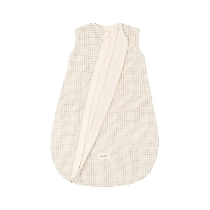 Sweety Baby -Slaapzak 0-6 maanden, blauw raster van Nobodinoz