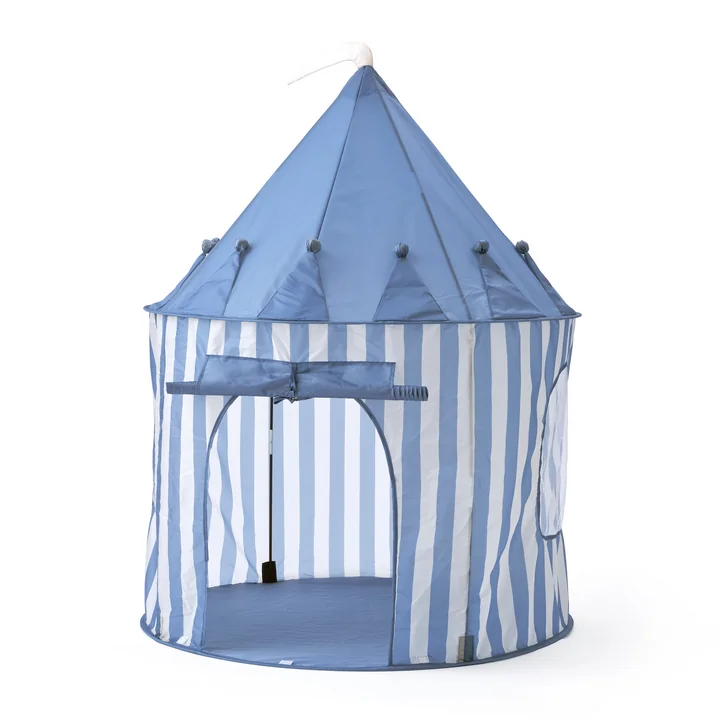 Kids Concept - Star Speeltent, Ø 100 x H 130 cm, blauw gestreept