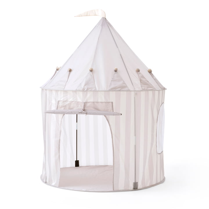 Kids Concept - Star Speeltent, Ø 100 x H 130 cm, grijs gestreept