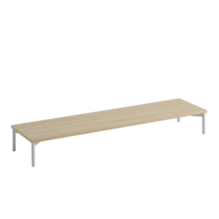 Muuto Tube Podium - voor gestapeld systeem 131 x 35 cm, eiken / grijs
