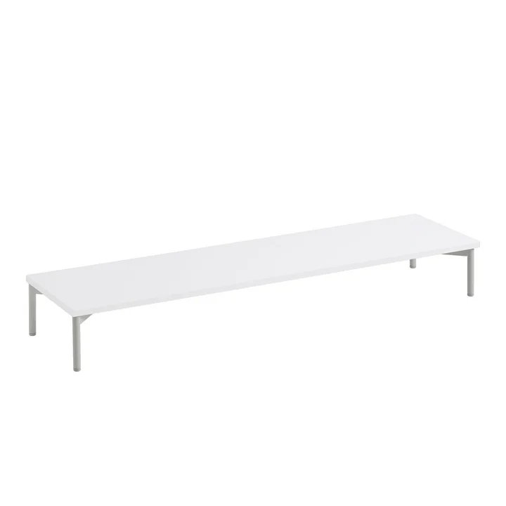 Muuto Tube Podium - voor gestapeld systeem 131 x 35 cm, wit/grijs
