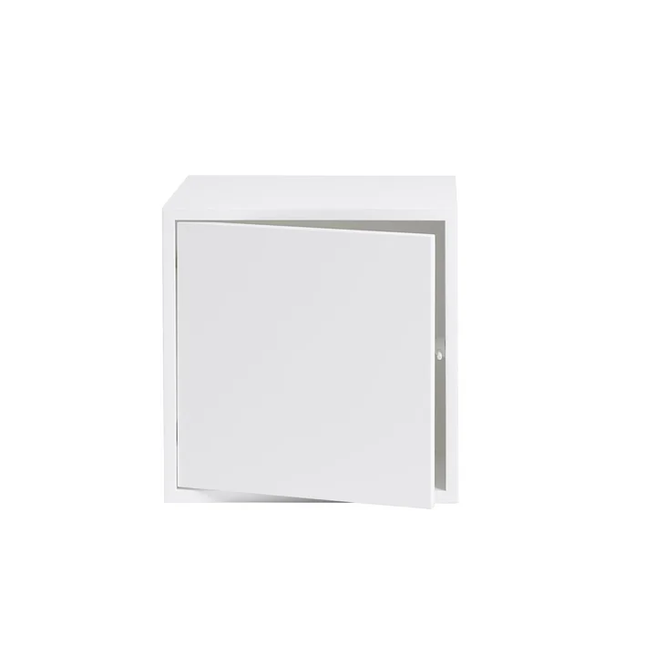 Muuto - Stacked Systeemvakmodule met deur, medium / wit