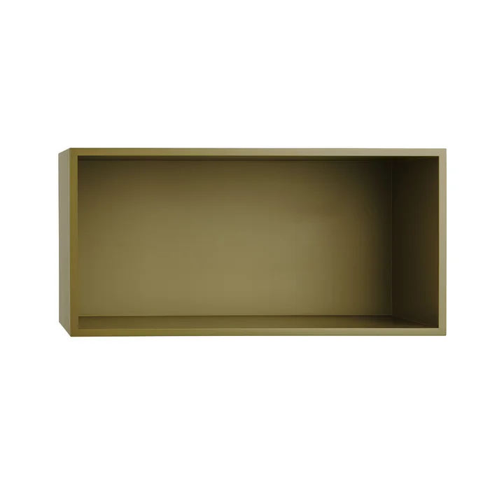 Muuto - Mini Stacked Systeemvakmodule, groot / bruin-groen