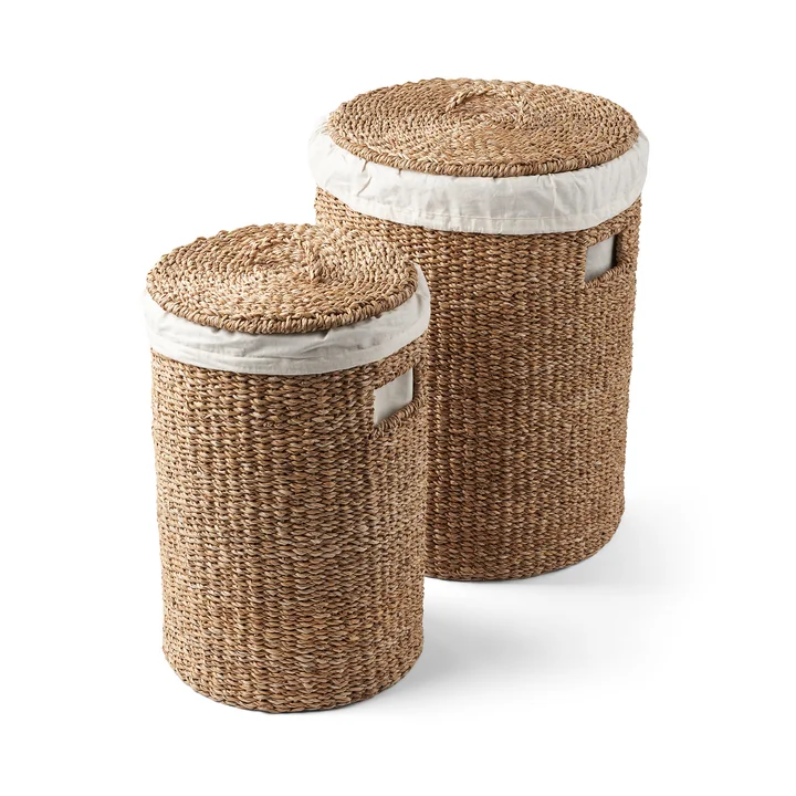 Laundry Hamper Wasmanden set, zeegras van Humdakin