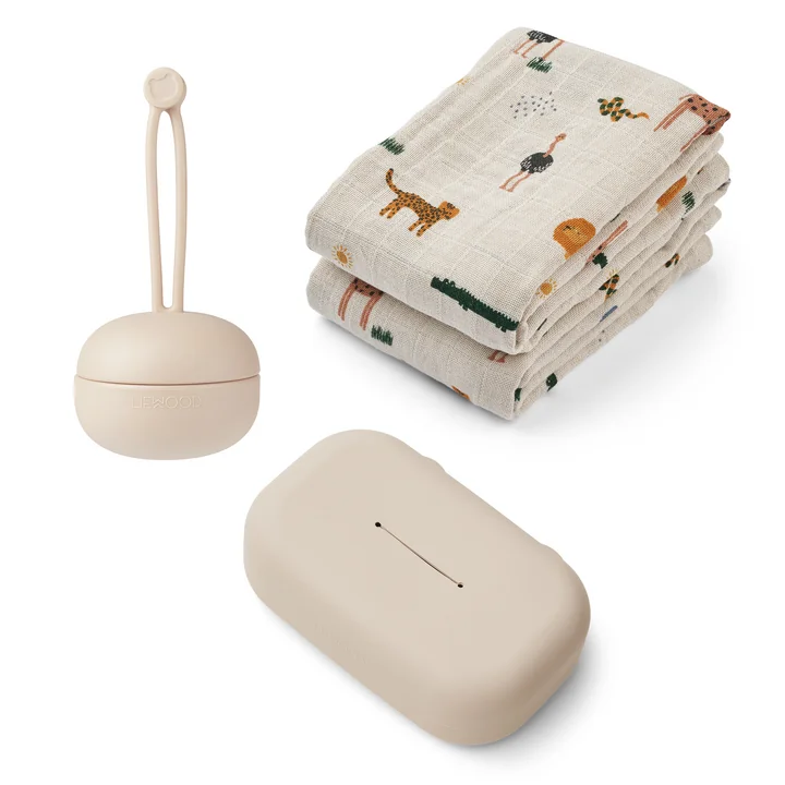 Liewood - Baby geschenkset, crème (4 stuks)