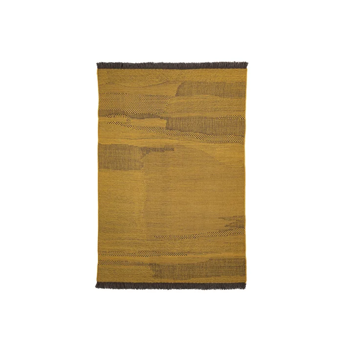 Wabisabi wollen vloerkleed, 170 x 240 cm, mosterd door nanimarquina