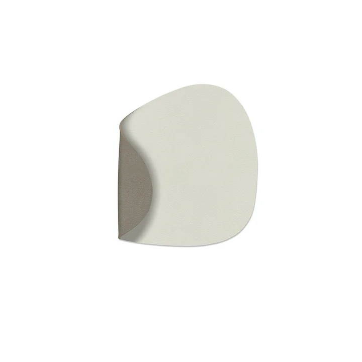 Lind DNA - Glazen onderzetter Curve Double Nupo linnen / vuursteengrijs