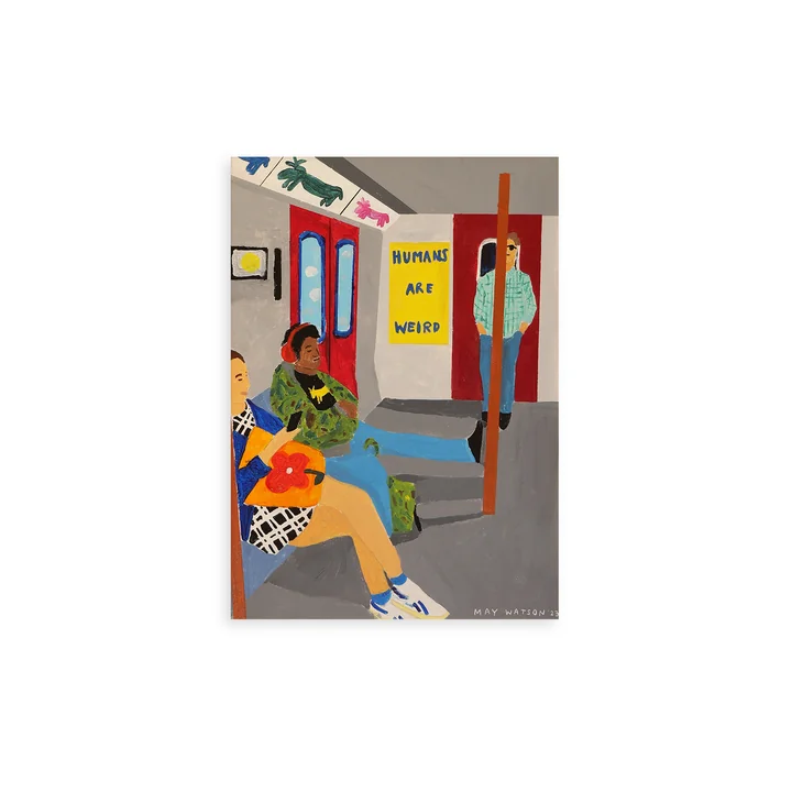 Mensen zijn raar Poster van Paper Collective