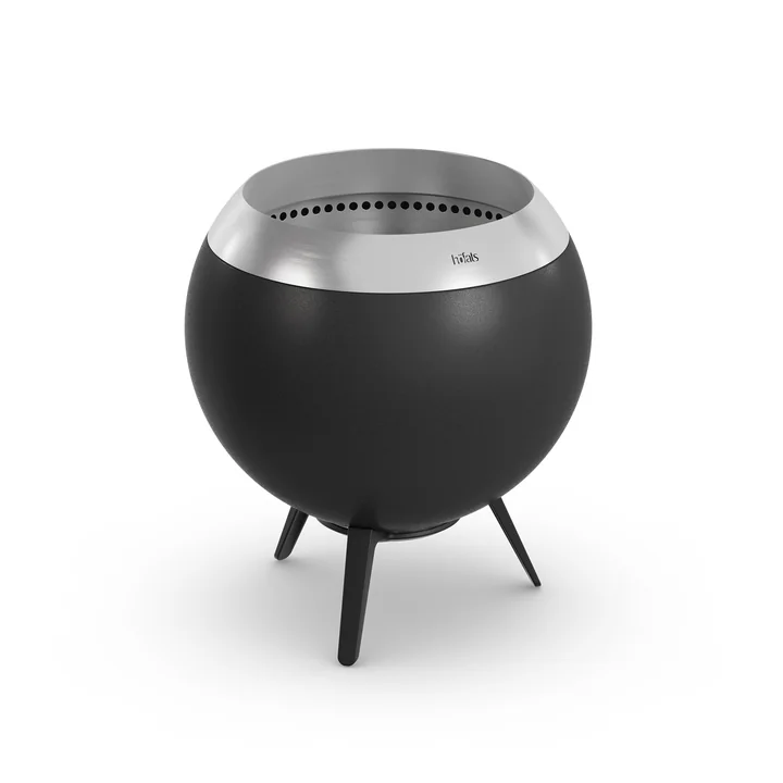 MOON 45 Vuurschaal met lage bodem, zwart van höfats