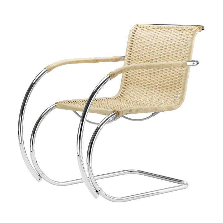 S 533 RF Fauteuil, verchroomd frame / vlechtwerk van Thonet