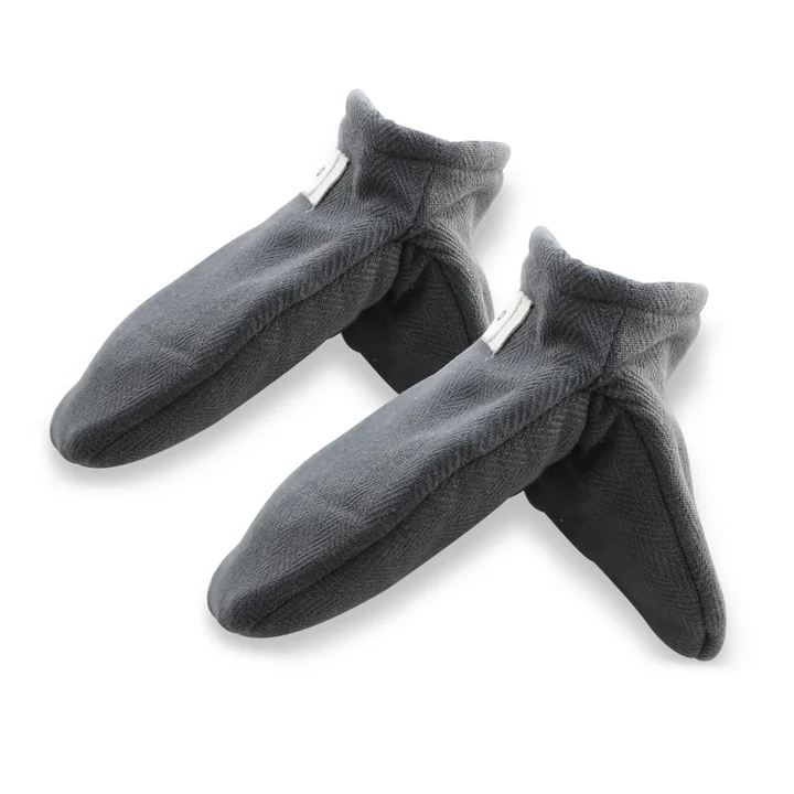 The Organic Company - Ovenwanten, mini, donkergrijs (set van 2)