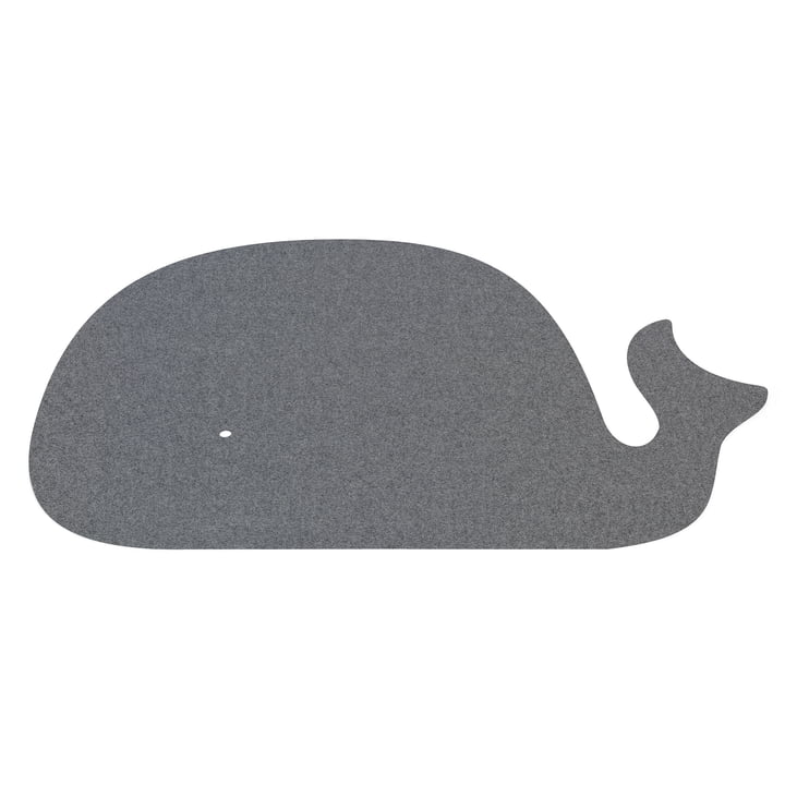 Kindertapijt walvis, 82 x 120 cm, 5mm, antraciet 01 van Hey-Sign